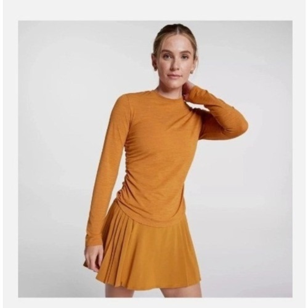 Calia By‎ Carrie Underwood Womens Golden Warmth Crew Neck Long Sleeve Top Large